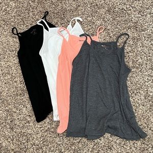 Set of four tank tops